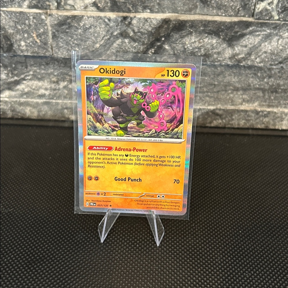 Pokemon Okidogi 057/131 Holo Card from‎ Prismatic Evolutions Set M/NM